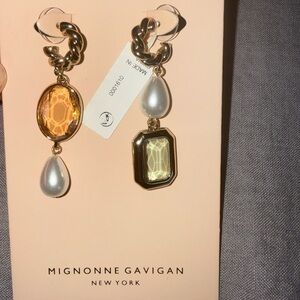 Mignonne Gavigan Gold and Silver Chain Drop Earrings